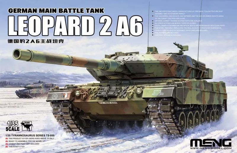 MENG TS055 1/35 Leopard 2A6 - German Main Battle Tank