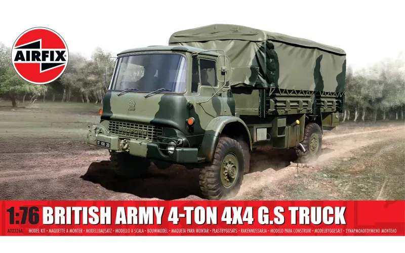 Airfix AF02326A 1/76 British Army Bedford 4-ton 4 x 4 G.S Truck Airfix AF02326A 1/76 British Army Bedford 4-ton 4 x 4 G.S Truck