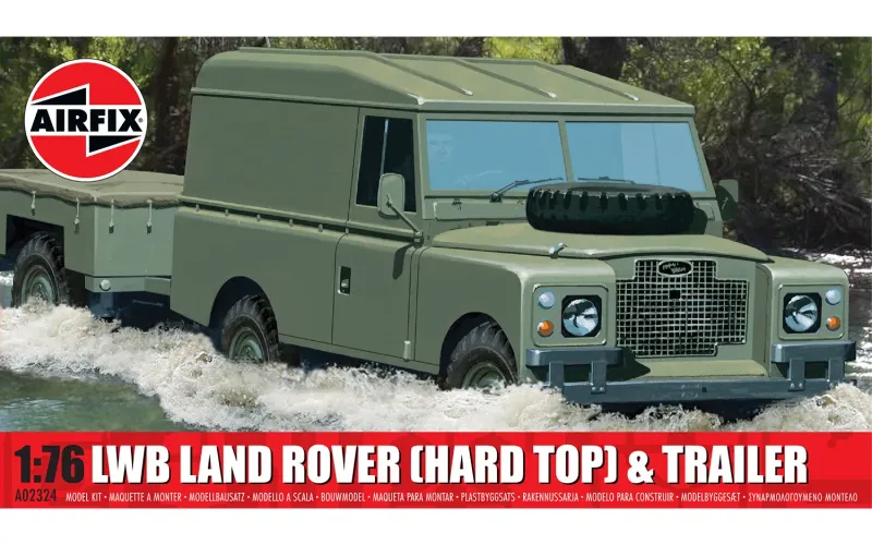 Airfix AF02324 1/76 LWB Landrover ( Hard Top ) and Trailer Airfix AF02324 1/76 LWB Landrover ( Hard Top ) and Trailer