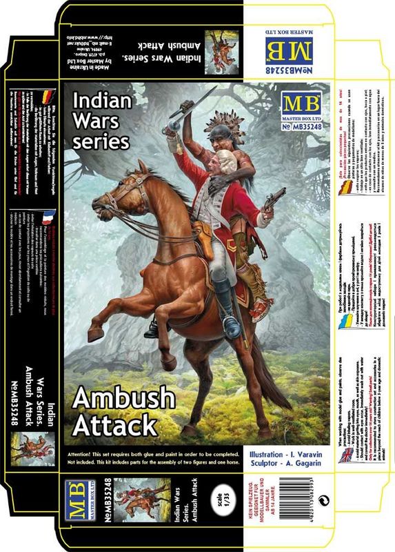 MASTER BOX MB35248 1/35 Indian Wars Series, 'Ambush Attack' MASTER BOX MB35248 1/35 Indian Wars Series, 'Ambush Attack'