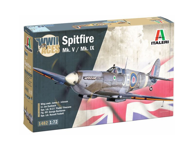 Italeri IT1482 1/72 Supermarine Spitfire Mk.V / Mk.IX Aces