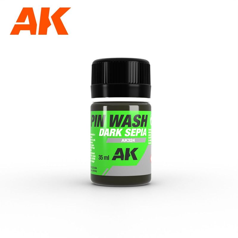 AK AK324 Pin Wash - Dark Sepia , Enamel