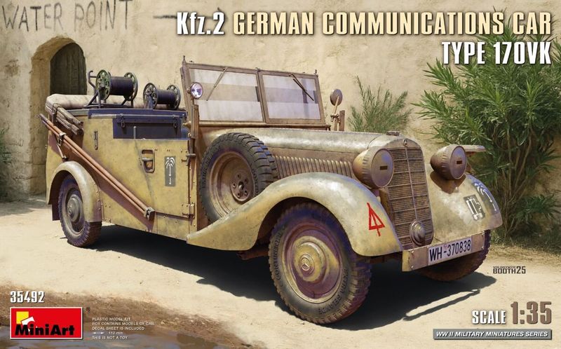 Miniart MA35492 1/35 Kfz.2 Ger. Communications Car Type 170VK