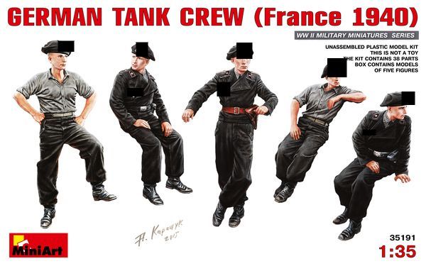 Miniart MA35191 1/35 German Tank Crew ( France 1940 ) Miniart MA35191 1/35 German Tank Crew ( France 1940 )