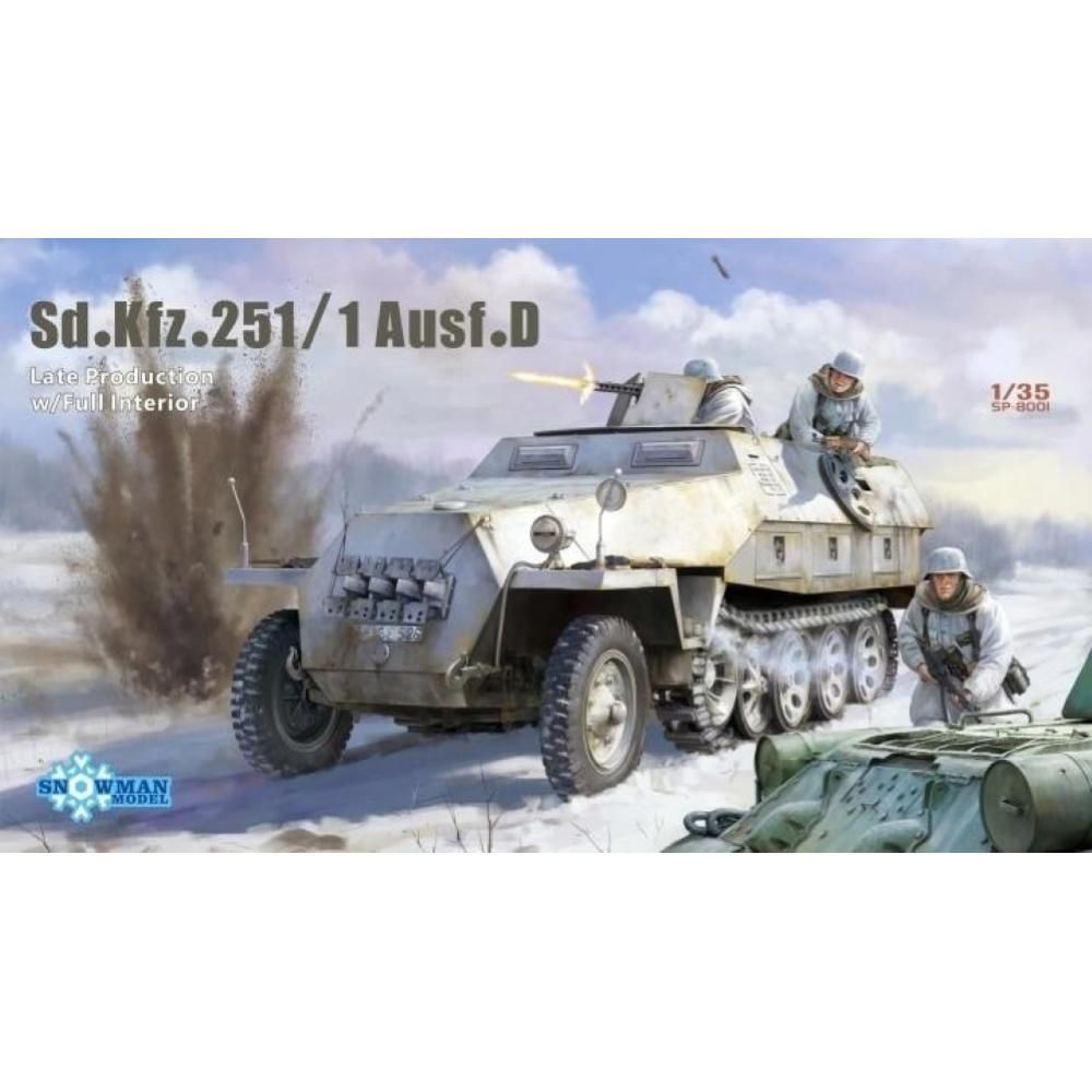 VESPID/Snowman SP8001 1/35 Sd.Kfz. 251/1 Ausf.D w/Interior VESPID/Snowman SP8001 1/35 Sd.Kfz. 251/1 Ausf.D w/Interior
