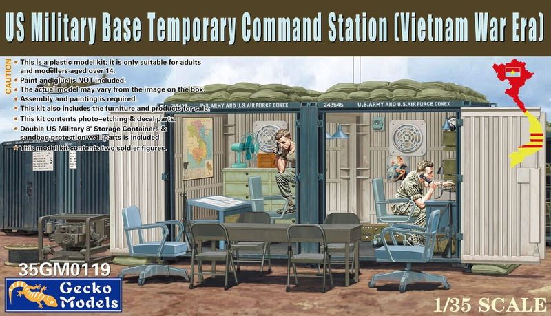 Gecko Models 35GM0119 1/35 US Military Base Temporary Command Station ( Vietnam War Era )