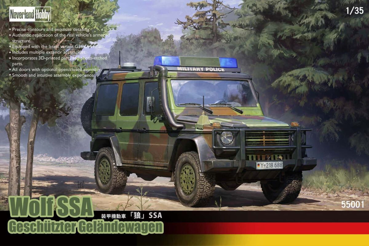 Neverland Hobby NVL55001 1/35 Wolf SSA Geschützter Geländewagen