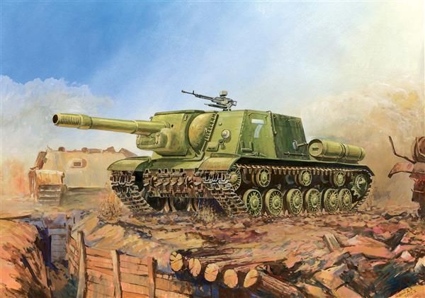 Zvezda ZV6207 1/100 Soviet Self-Propelled Gun ISU-152