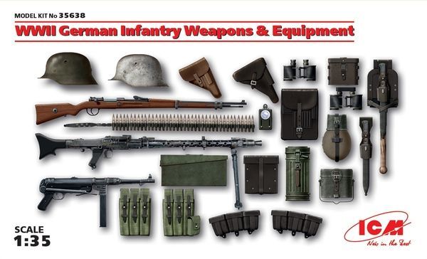 ICM ICM35638 1/35 WWII German Infantry Weapons and Equipment