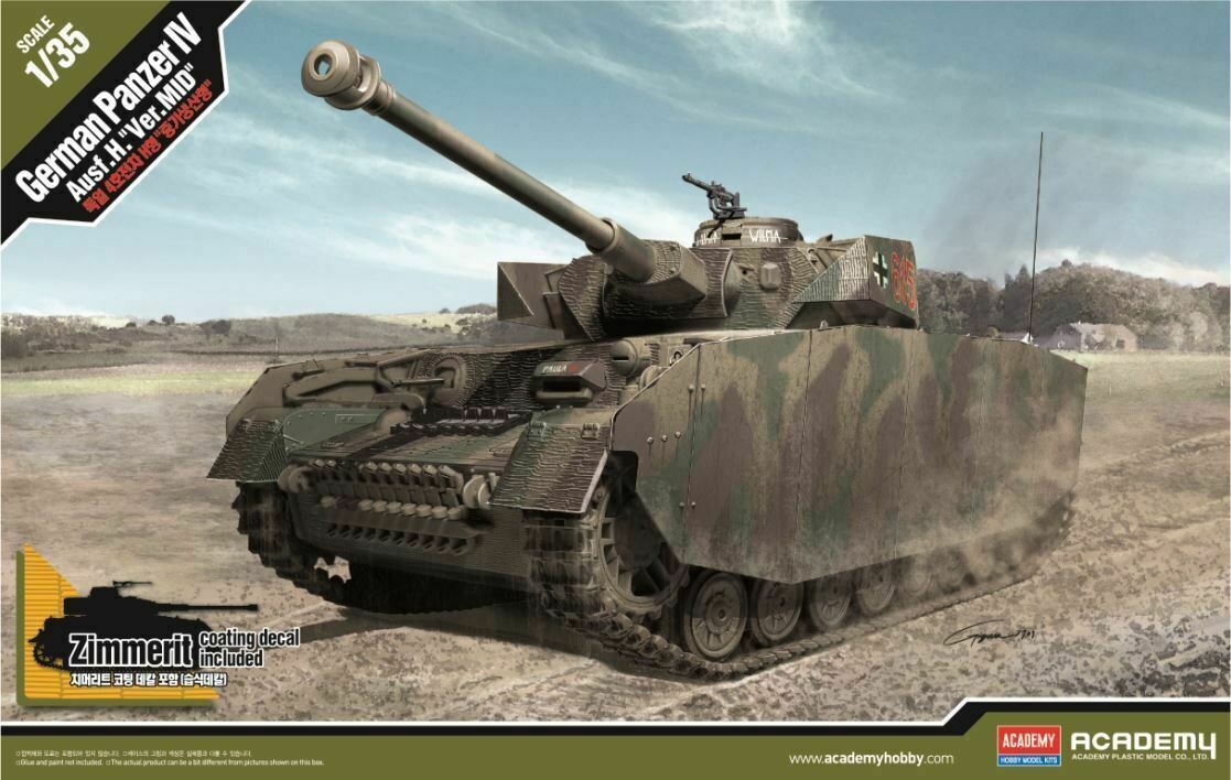 Academy 13516 1/35 GERMAN PZ.KPFW. IV AUSF.H "VER. MID"