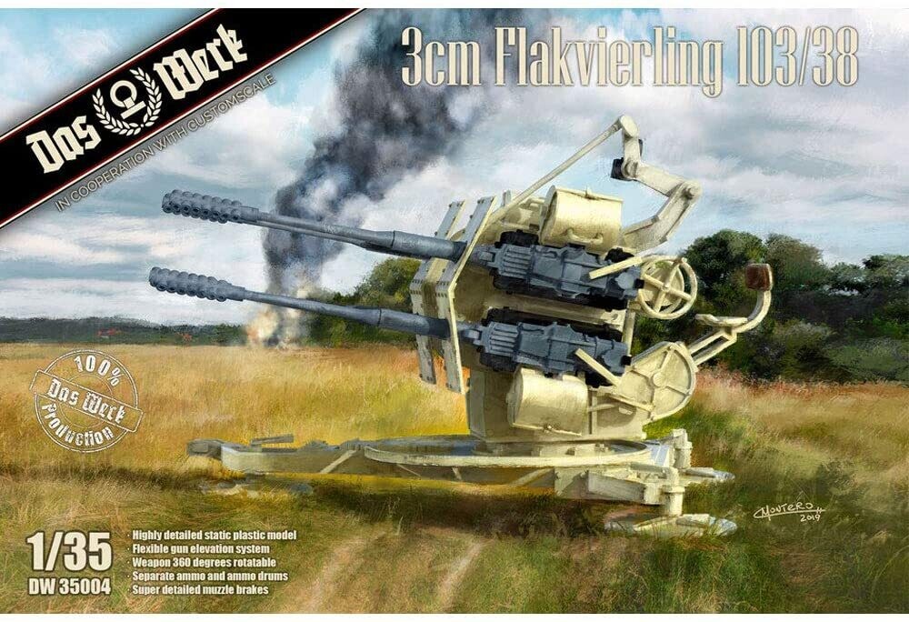 Das Werk DAW35004_S 1/35 3cm Flakvierling 103/38 Das Werk DAW35004_S 1/35 3cm Flakvierling 103/38