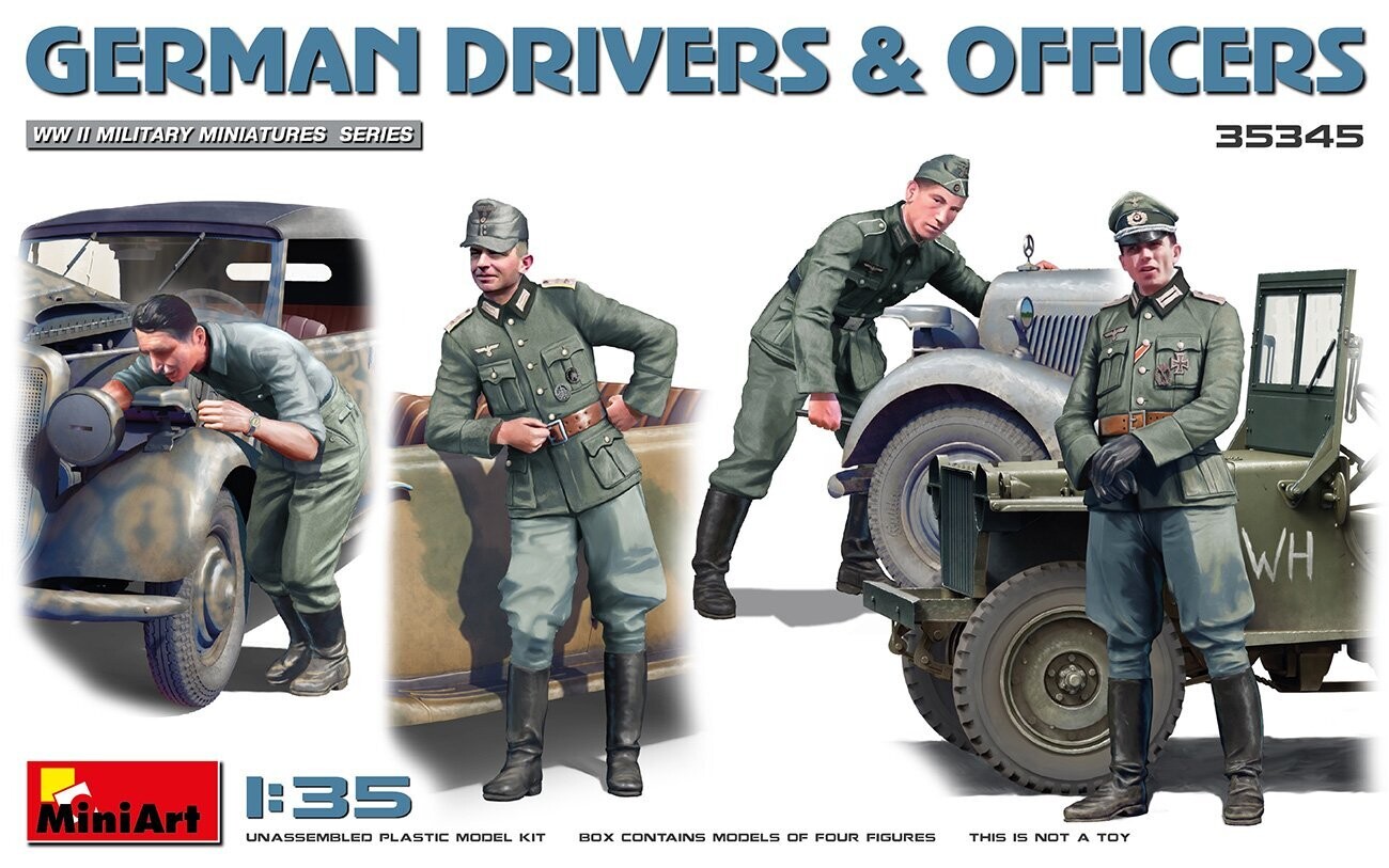Miniart MA35345 1/35 German Drivers & Officers Miniart MA35345 1/35 German Drivers & Officers