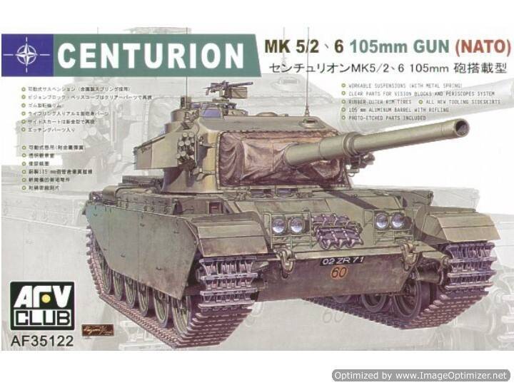 AFV CLUB AFV35122_V 1/35 Centurion MK 5/2 105mm AFV CLUB AFV35122_V 1/35 Centurion MK 5/2 105mm