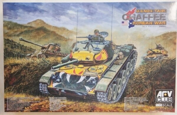 AFV CLUB AFV35209_V 1/35 M24 Chaffee Tank Korea War Version AFV CLUB AFV35209_V 1/35 M24 Chaffee Tank Korea War Version