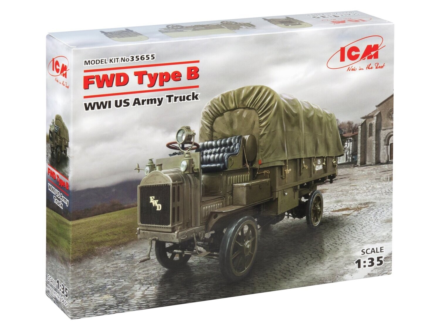 ICM ICM35655_S 1/35 FWD Type B US Army Truck ICM ICM35655_S 1/35 FWD Type B US Army Truck