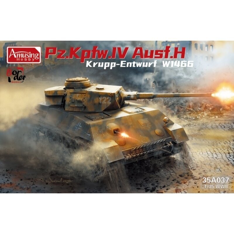 AMUSING HOBBY AH35A037 1/35 Pz.Kpfw.IV Ausf.H Krupp-Entwurf W1466 AMUSING HOBBY AH35A037 1/35 Pz.Kpfw.IV Ausf.H Krupp-Entwurf W1466