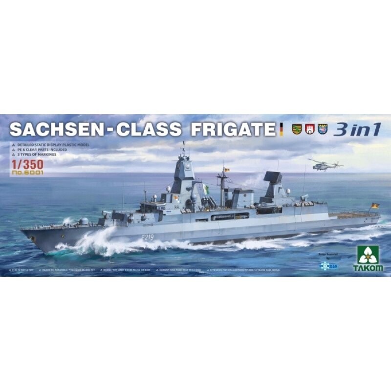 TAKOM TAK6001 1/350 Sachsen - Class Fregatte TAKOM TAK6001 1/350 Sachsen - Class Fregatte
