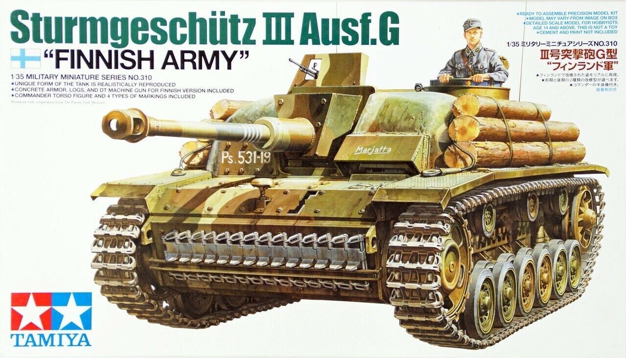 Tamiya TM35310_V 1/35 Sturmgeschütz III Ausf.G Tamiya TM35310_V 1/35 Sturmgeschütz III Ausf.G "Finnish Army"