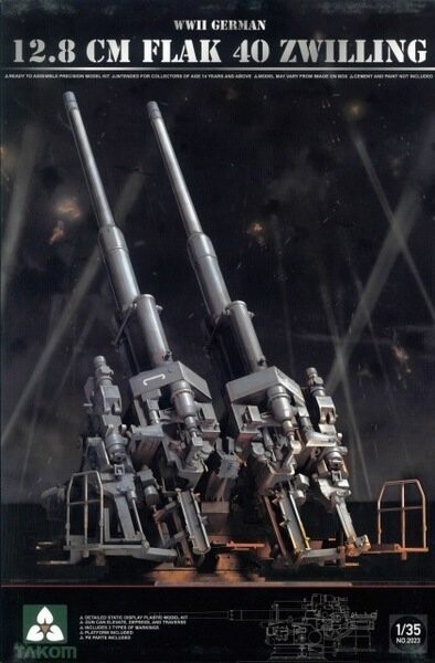 TAKOM TAK2023 1/35 GERMAN 12,8 CM FLAK 40 ZWILLING TAKOM TAK2023 1/35 GERMAN 12,8 CM FLAK 40 ZWILLING