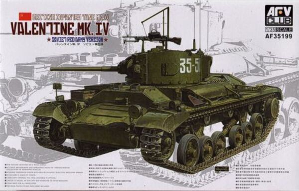 AFV CLUB AFV35199_V 1/35 Valentine Mk. IV , Soviet Red Army Version AFV CLUB AFV35199_V 1/35 Valentine Mk. IV , Soviet Red Army Version