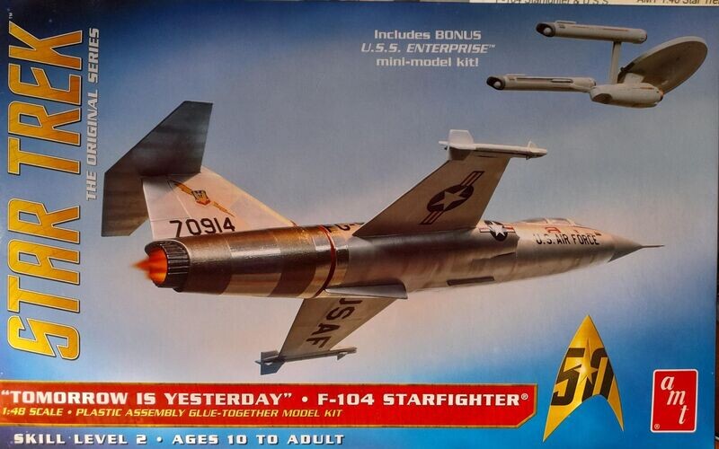 AMT AMT953 1/48 Star Trek The Original Series F-104 Starfighter "Tomorrow is Yesterday" - ANGEBOT !!