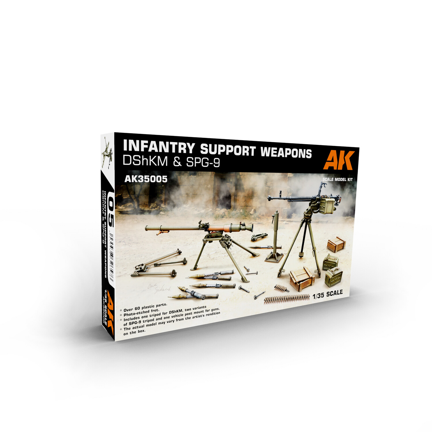 AK AK35005 1/35 Infantry Support Weapon DShKM & SPG - 9 AK AK35005 1/35 Infantry Support Weapon DShKM & SPG - 9