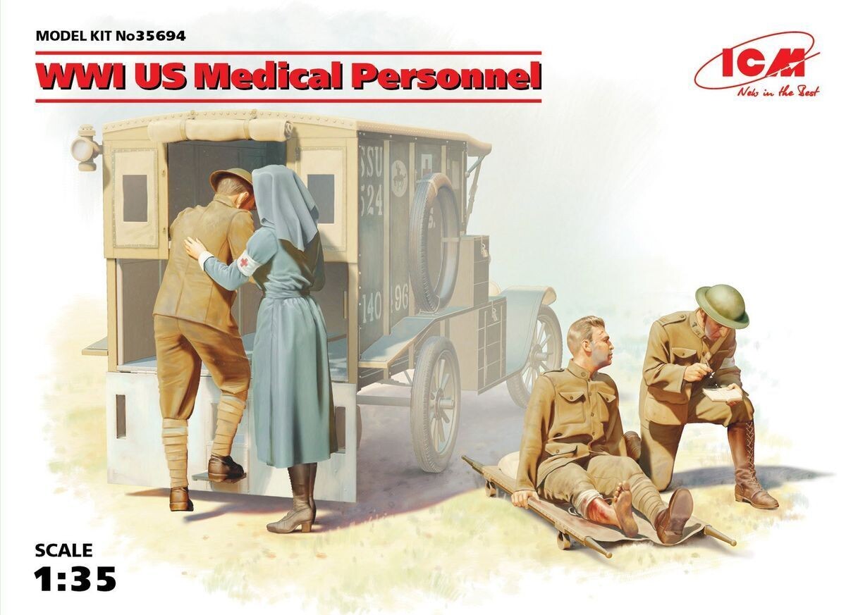 ICM ICM35694 1/35 WW.I US Medical Personnel ICM ICM35694 1/35 WW.I US Medical Personnel