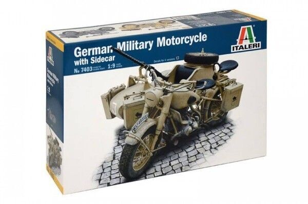 Italeri IT7403_V 1/9 German BMW R75 & Sidecar