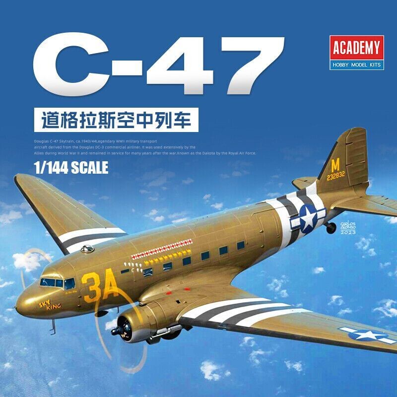 Academy 12633 1/144 USAAF C- 47 Skytrain Academy 12633 1/144 USAAF C- 47 Skytrain