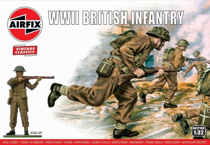 Airfix AF02718V 1/32 WW.II British Infantry - 'VINTAGE' Airfix AF02718V 1/32 WW.II British Infantry - 'VINTAGE'