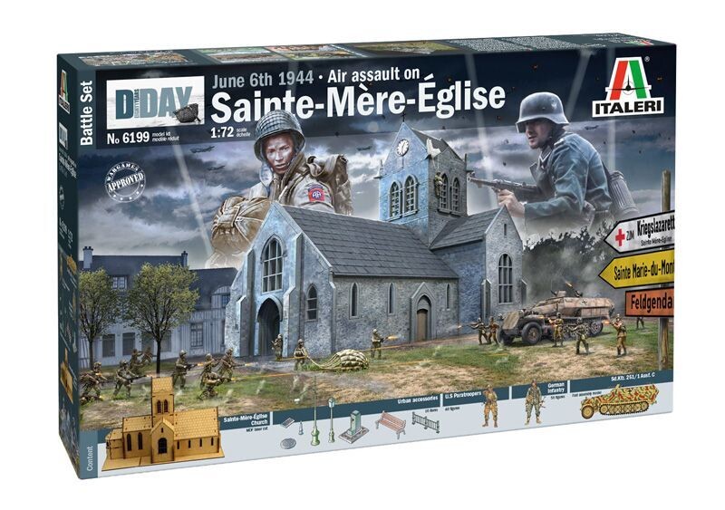 Italeri IT6199 1/72 Air Assault On Sainte-Mere-Eglise June 6th 1944