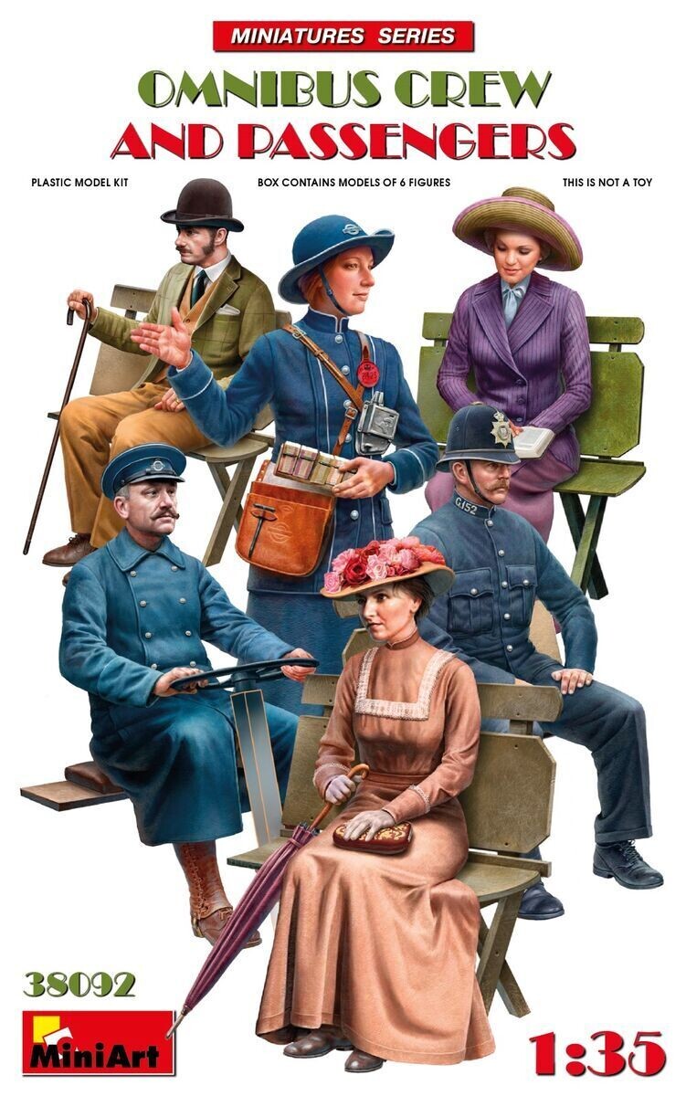 Miniart MA38092 1/35 Omnibus Crew and Passengers Miniart MA38092 1/35 Omnibus Crew and Passengers