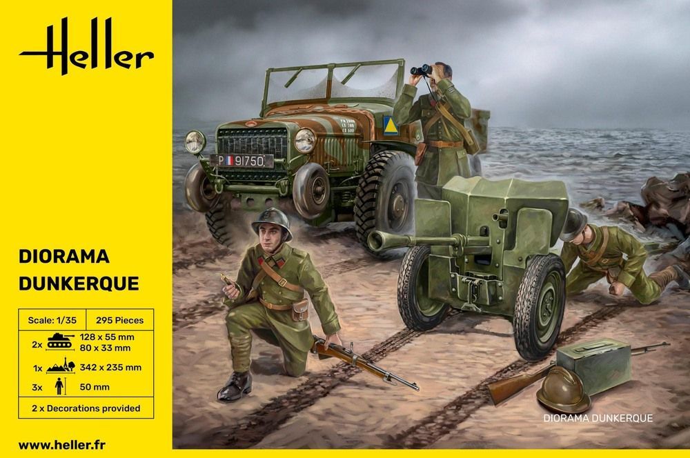 HELLER HE30326 1/35 Diorama Dunkerque Laffly