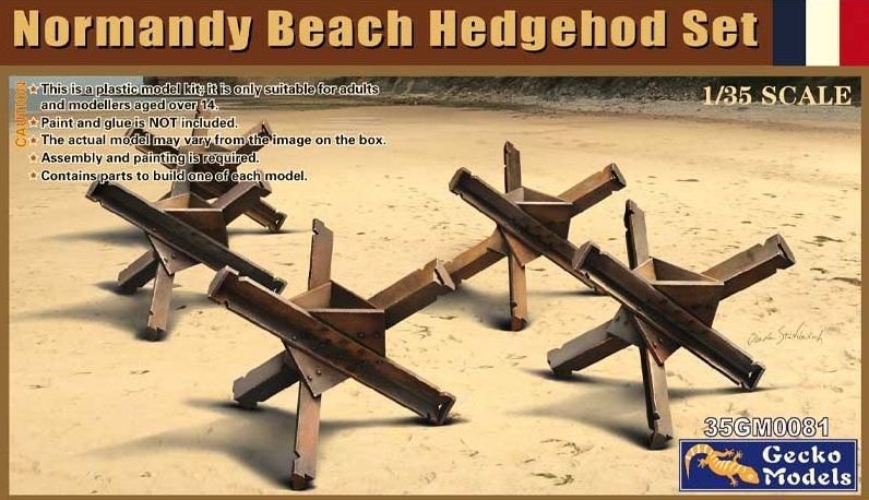 Gecko Models 35GM0081 1/35 WW.II Normandy Beach Hedgehog Set Gecko Models 35GM0081 1/35 WW.II Normandy Beach Hedgehog Set