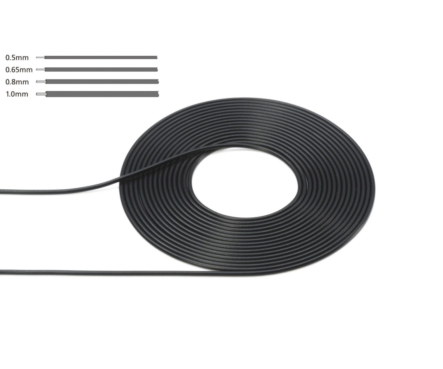 Tamiya TM12678 Cable Outer Diameter 1.0mm/black Tamiya TM12678 Cable Outer Diameter 1.0mm/black