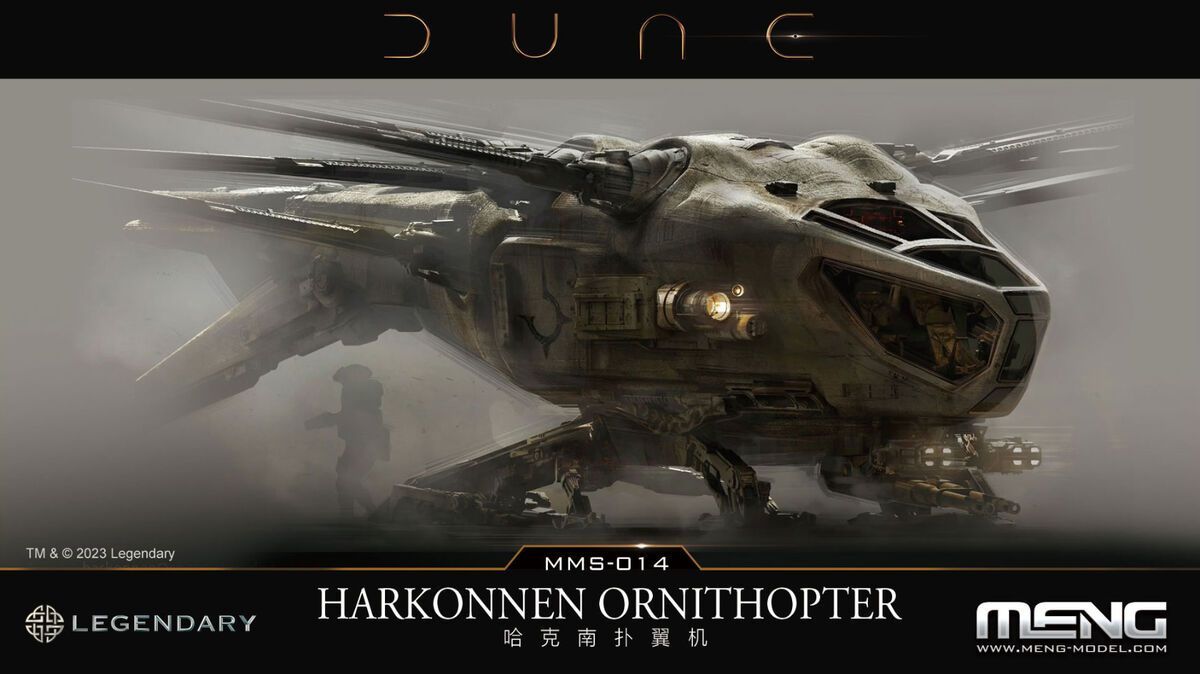 MENG MMS014 1/300 Dune Harkonnen Ornithopter MENG MMS014 1/300 Dune Harkonnen Ornithopter