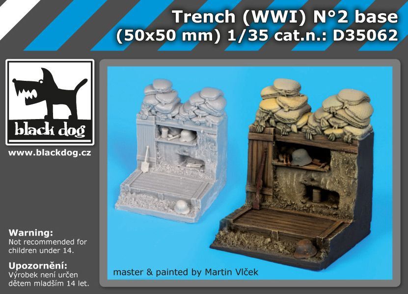 Blackdog BDD35062 - 1/35 Trench WW I N°ˇ2 base - ANGEBOT !!!