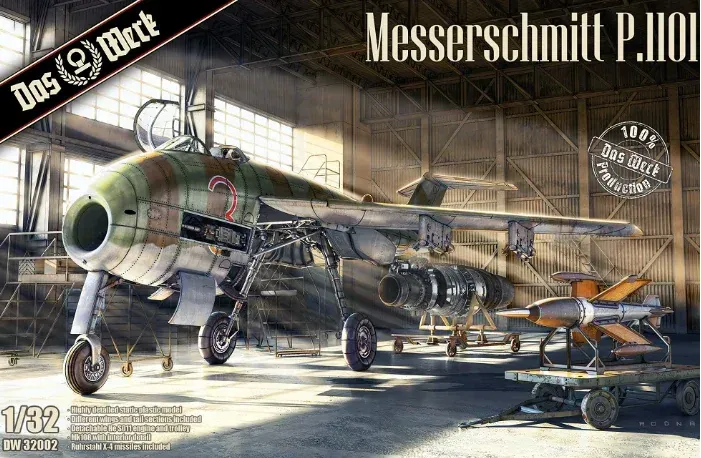 Das Werk DAW32002 1/32 Messerschmitt P.1101 Das Werk DAW32002 1/32 Messerschmitt P.1101