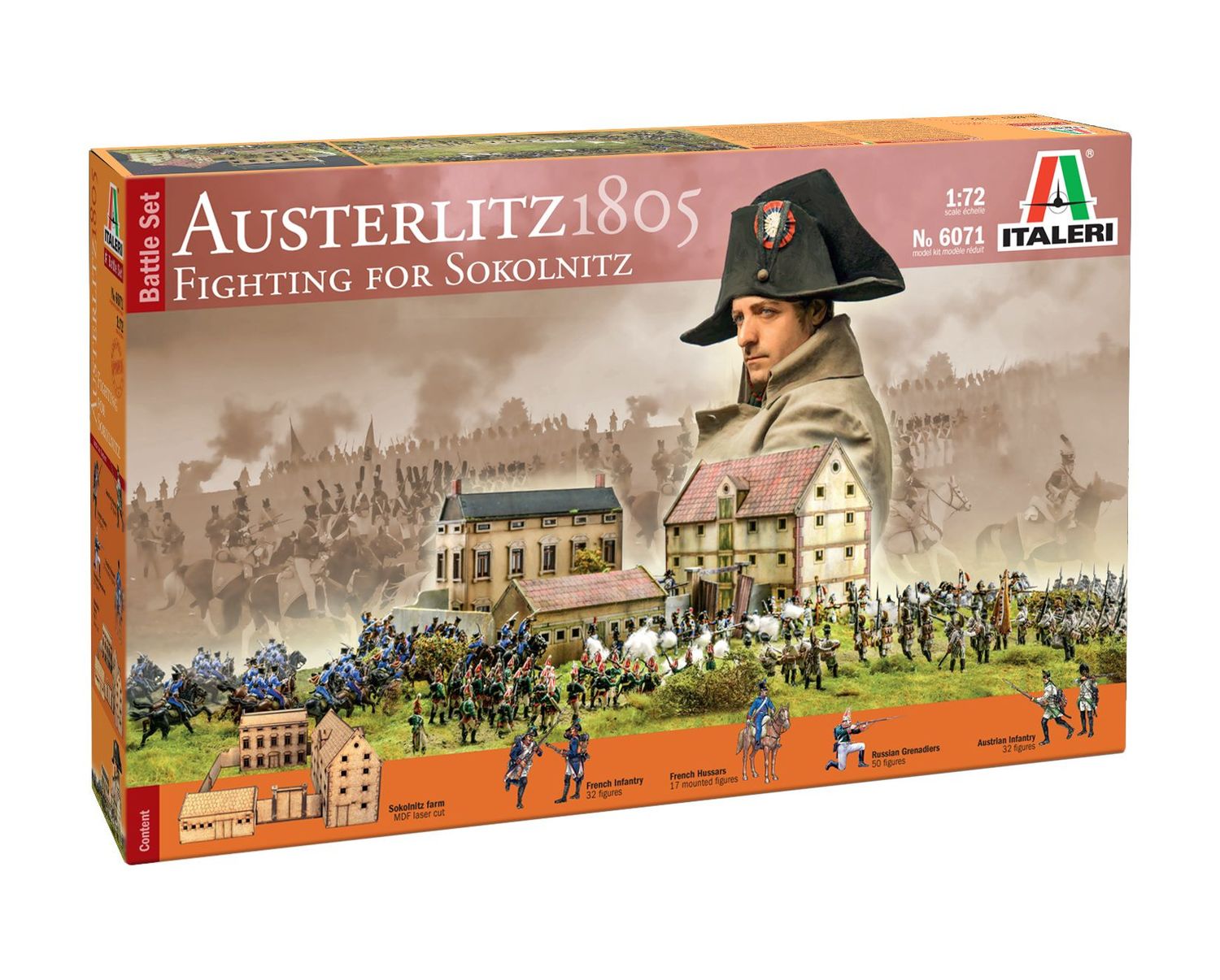 Italeri IT6071_V 1/72 Austerlitz 1805 - Fighting for Sokolnitz , Battle Set Italeri IT6071_V 1/72 Austerlitz 1805 - Fighting for Sokolnitz , Battle Set