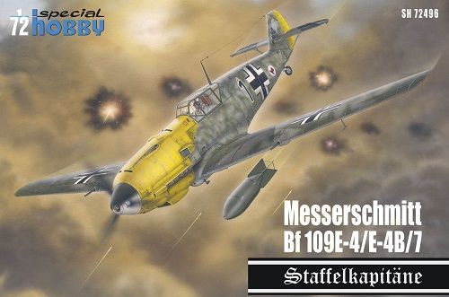Special Hobby SH72496 1/72 Messerschmitt Bf-109 E-4 / E-7 - 'Staffelkapitäne'