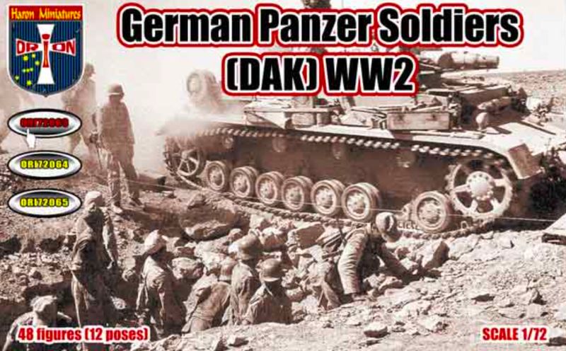 Orion ORI72063 1/72 WWII German Panzer Soldiers  DAK