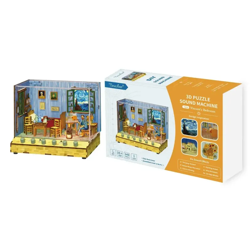 Tonecheer 3D Puzzle 9194030 Vincent's Bedroom Diorama