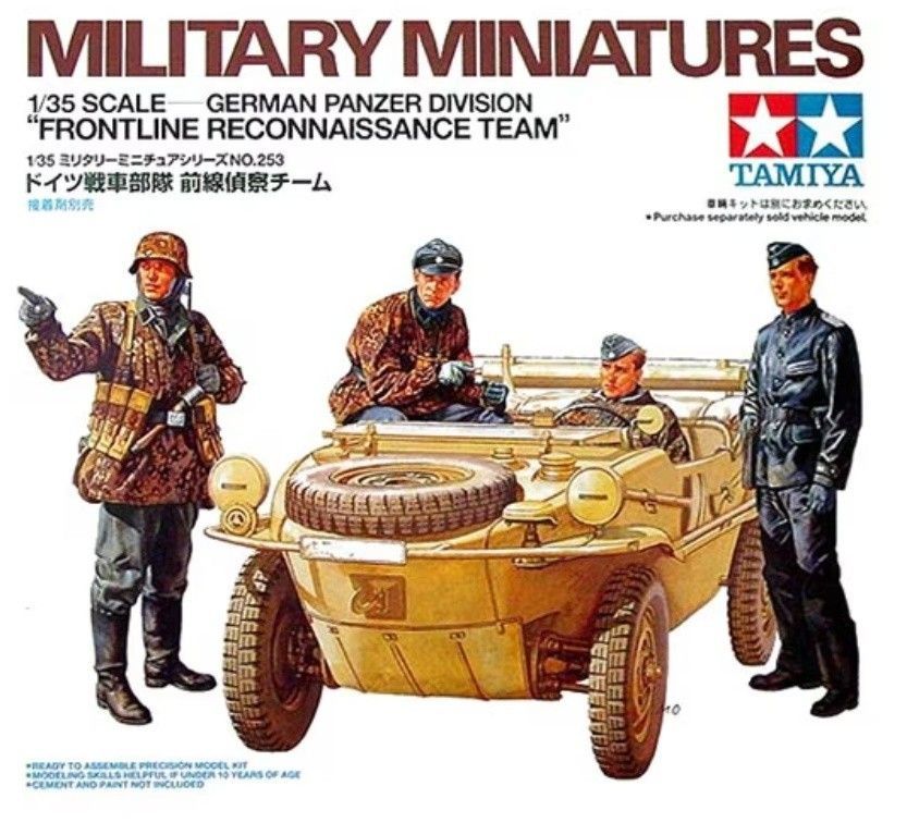 TAMIYA TM35253 1/35 WW.II German Panzer Division Frontline Reconnaissance Team TAMIYA TM35253 1/35 WW.II German Panzer Division Frontline Reconnaissance Team