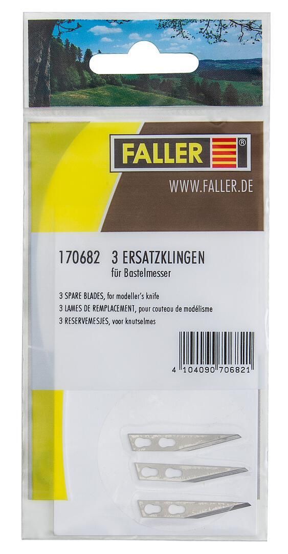 Faller FAL170682 3 Ersatzklingen ( für Bastelmesser FAL170687 ) Faller FAL170682 3 Ersatzklingen ( für Bastelmesser FAL170687 )