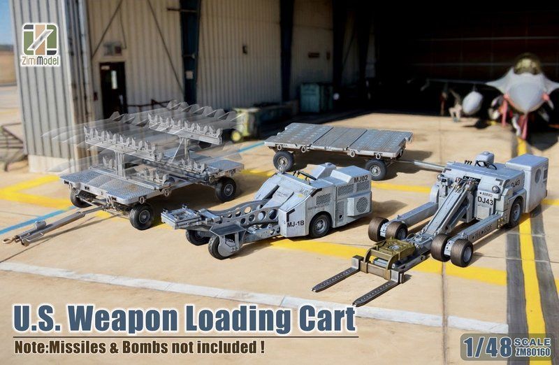ZIMI Model ZM80160 1/48 U.S. Weapon Loading Cart