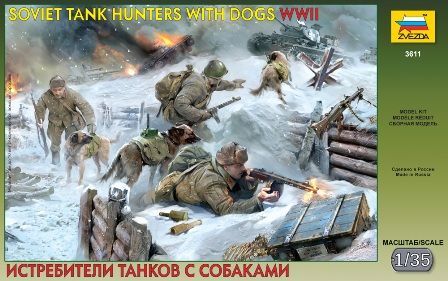 Zvezda ZV3611 1/35 Soviet Tank Hunters w/dogs ( 1941-1943 )