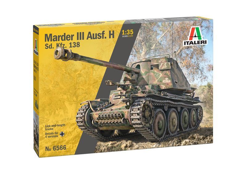 Italeri IT6566 1/35 Marder III , Ausf. H Sd.Kfz.138