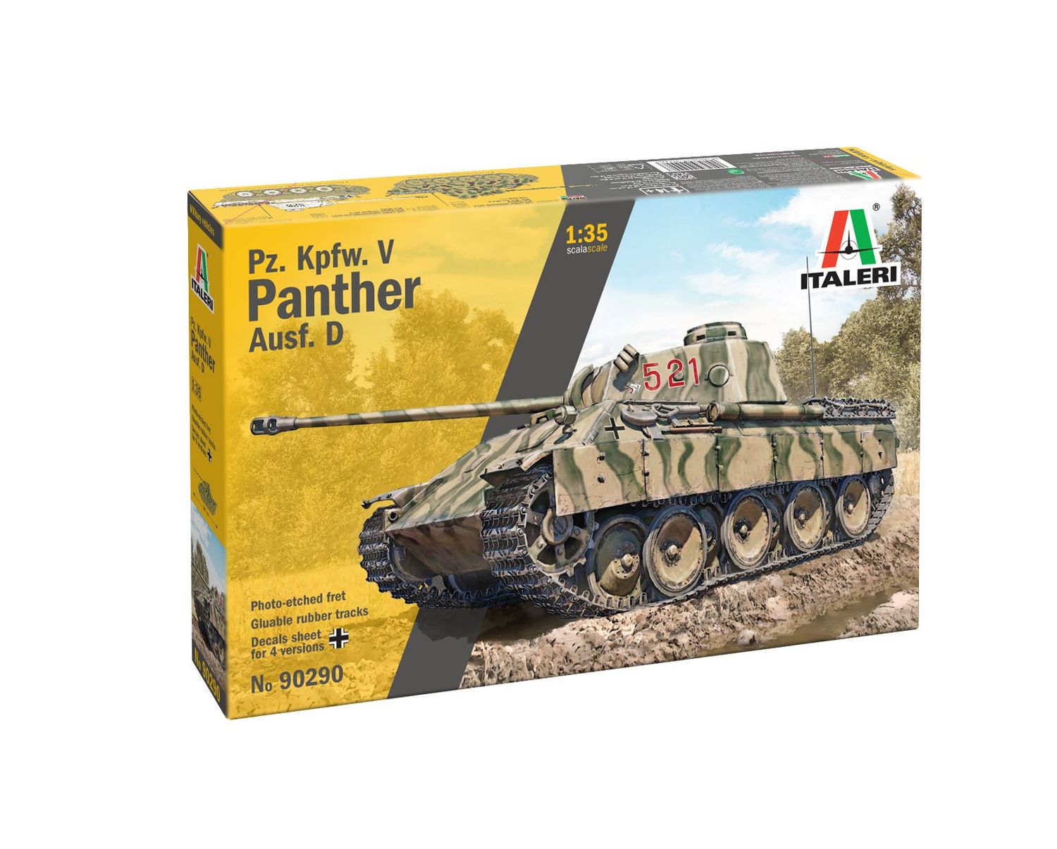 Italeri IT90290 1/35 German Pz.Kpfw.V , Ausf.D - Panther