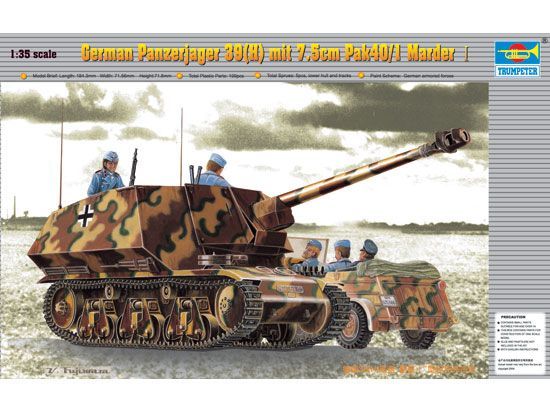 Trumpeter TR00354 1/35 German Panzerjager 39(H) mit 7.5cm Pak40/1 - Marder