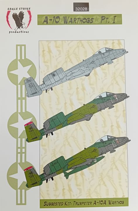 Eagle Strike EP32028 1/32 A -10 WARTHOGS , Pt. I - Decals - ANGEBOT !!!